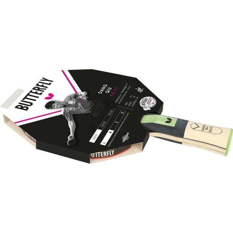 Butterfly table tennis racket Dang Qiu DQX1 - Addoy rubber with a 1.5mm sponge - 1 racket