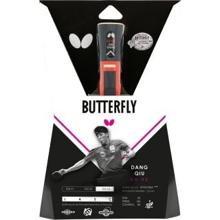 Butterfly table tennis racket Dang Qiu DQX3 - Wakaba rubber with a 2.0 mm sponge - 1 racket