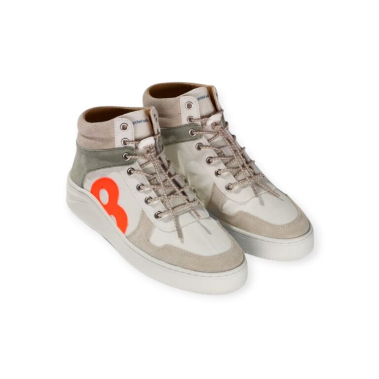 8beaufort Sneaker Oak Island Mid High pine/beige/white men's