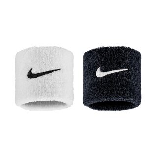 Nike Sweatband Swoosh Classic (Cotton Blend) 2025 white/black - 2 pieces