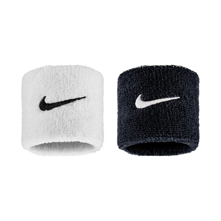 Nike Sweatband Swoosh Classic (Cotton Blend) 2025 white/black - 2 pieces