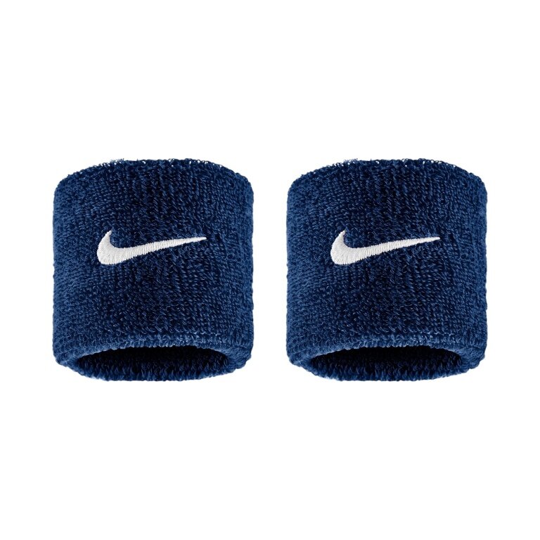 Nike Sweatband Swoosh Classic (Cotton Blend) 2025 navy blue - 2 pieces