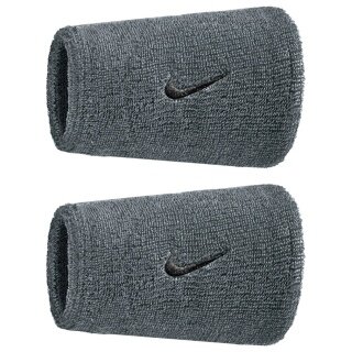 Nike Sweatband Swoosh Classic Doublewide Jumbo (Cotton Blend) 2025 grey - 2 pieces