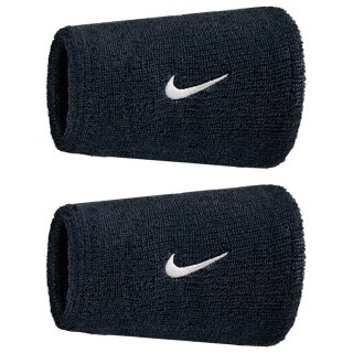 Nike Sweatband Swoosh Classic Doublewide Jumbo (Cotton Blend) 2025 black - 2 pieces