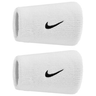 Nike Sweatband Swoosh Classic Doublewide Jumbo (Cotton Blend) 2025 white - 2 pieces