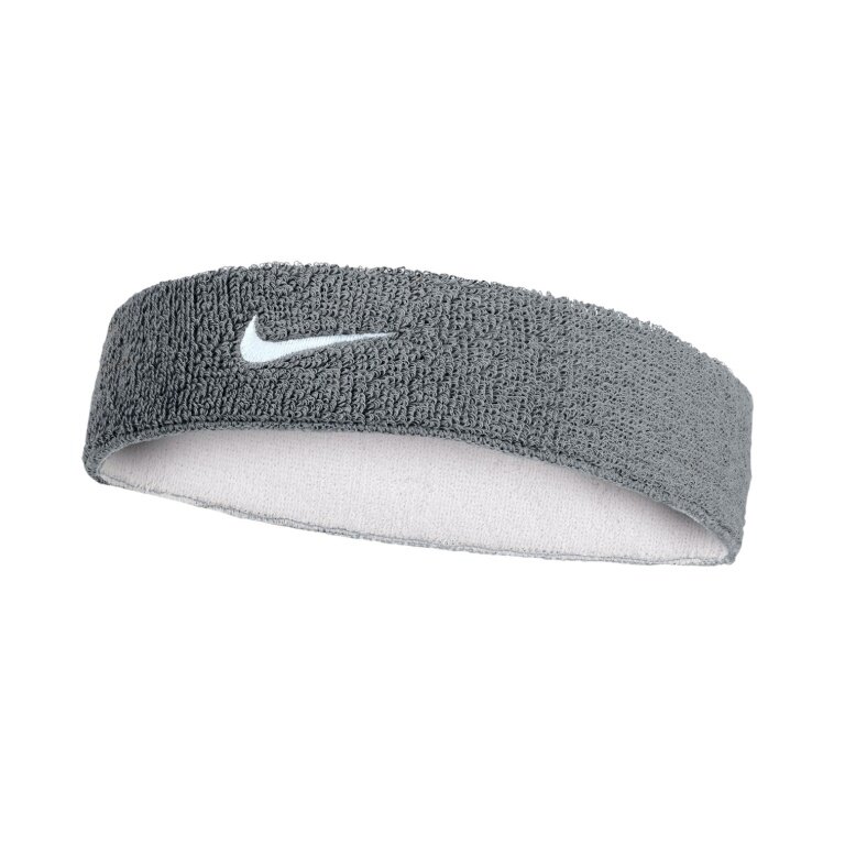 Nike Swoosh Classic Reversible Headband (Cotton Blend) 2025 grey/white - 1 piece