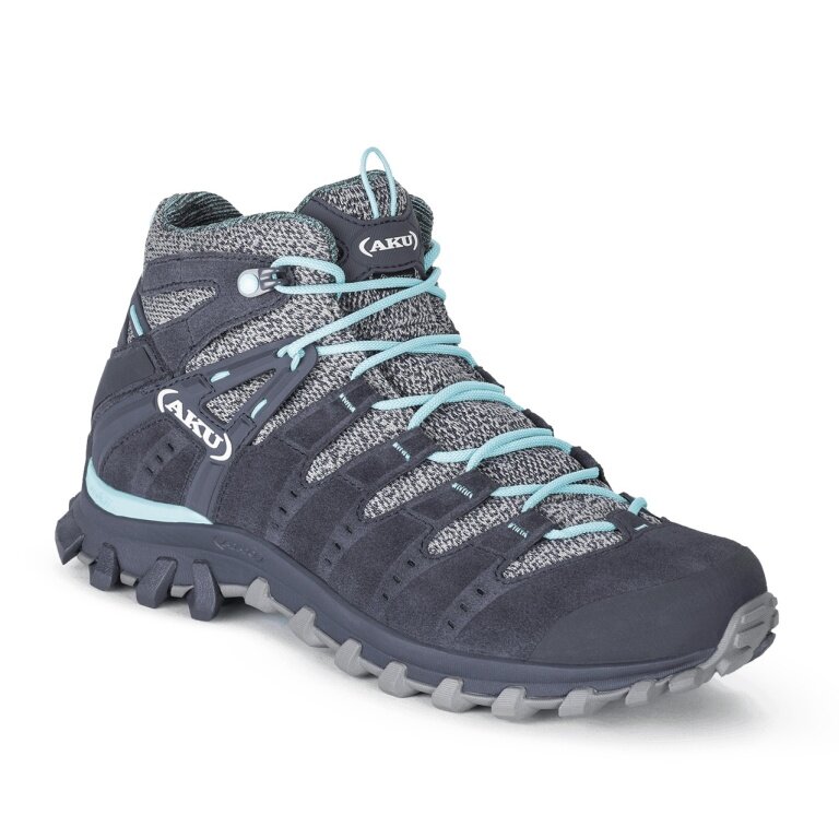 AKU Hiking Boots Alterra Lite Mid GTX (Trekking, waterproof) anthracite gray/blue Women