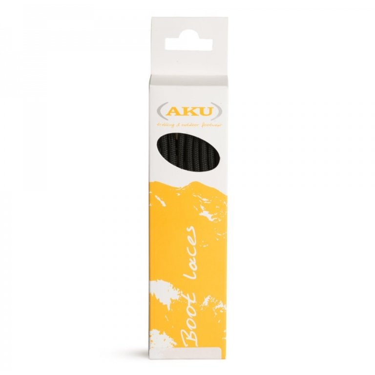 AKU Shoelaces Rocky Round black 180cm