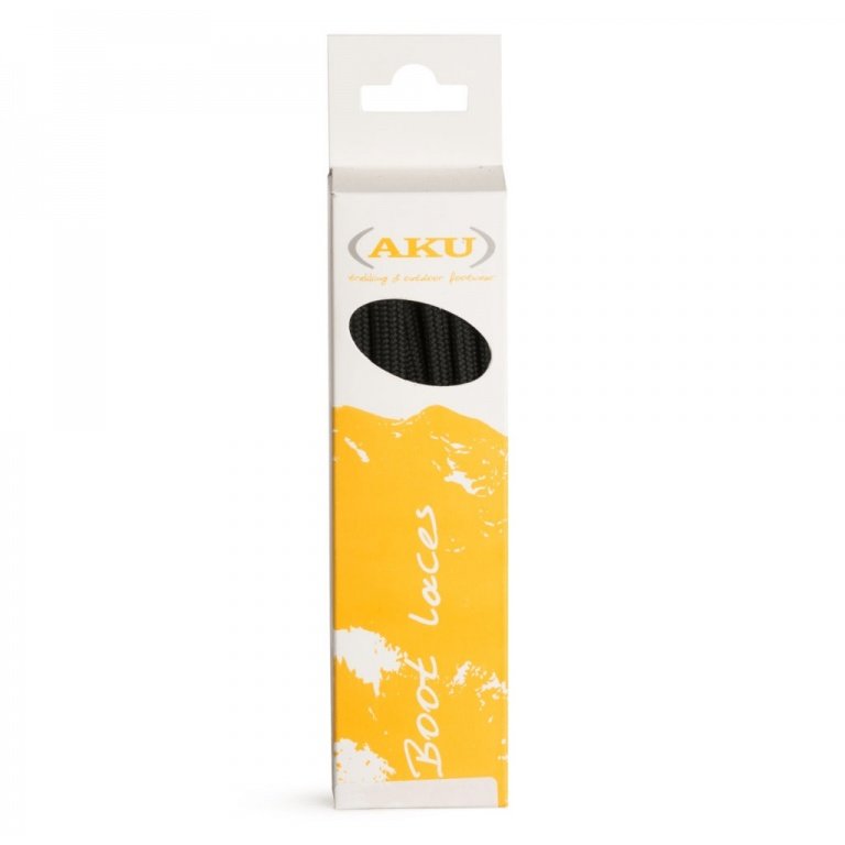 AKU Laces Trek Flat black 180cm