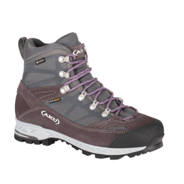 AKU Trekker Pro GTX Hiking Shoes (waterproof) grey/burgundy/purple ladies