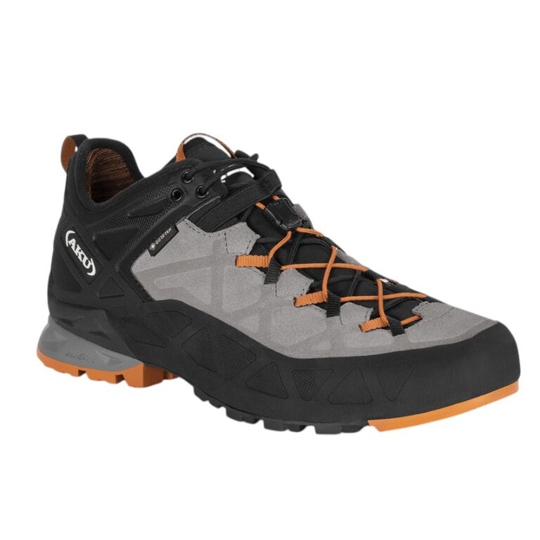 AKU Hiking Shoes Rock DFS Low GTX (Approach, waterproof) grey/orange men's