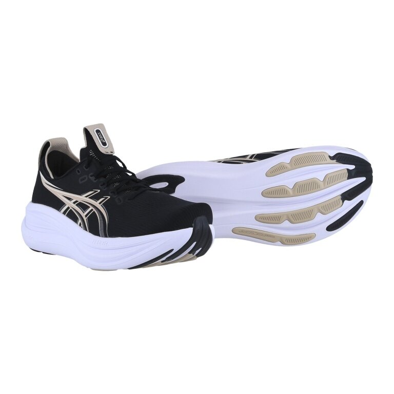 Asics Gel Nimbus 28 Running Shoes (Cushioning) black/grey men's