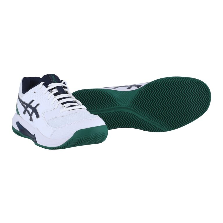 Asics Tennis Shoes Gel Dedicate 8 Clay/Sand Court 2025 White/Dark Blue Men's