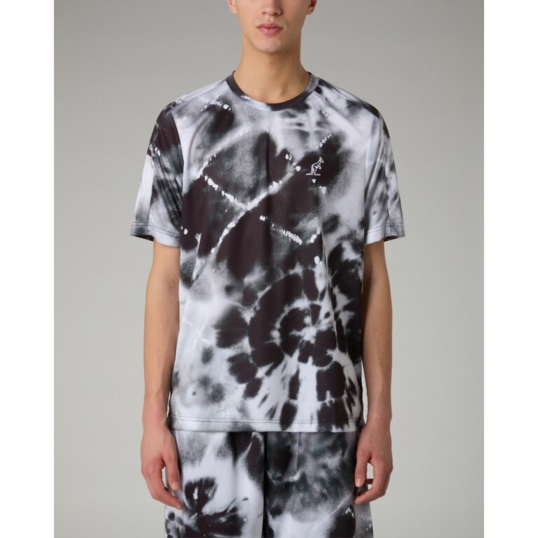 Australian Tennis T-shirt Ace All Print 2025 black/white men's