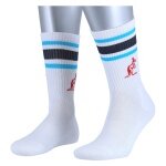 Australian Tennis Socks Stripes white/light blue/navy blue - 1 pair