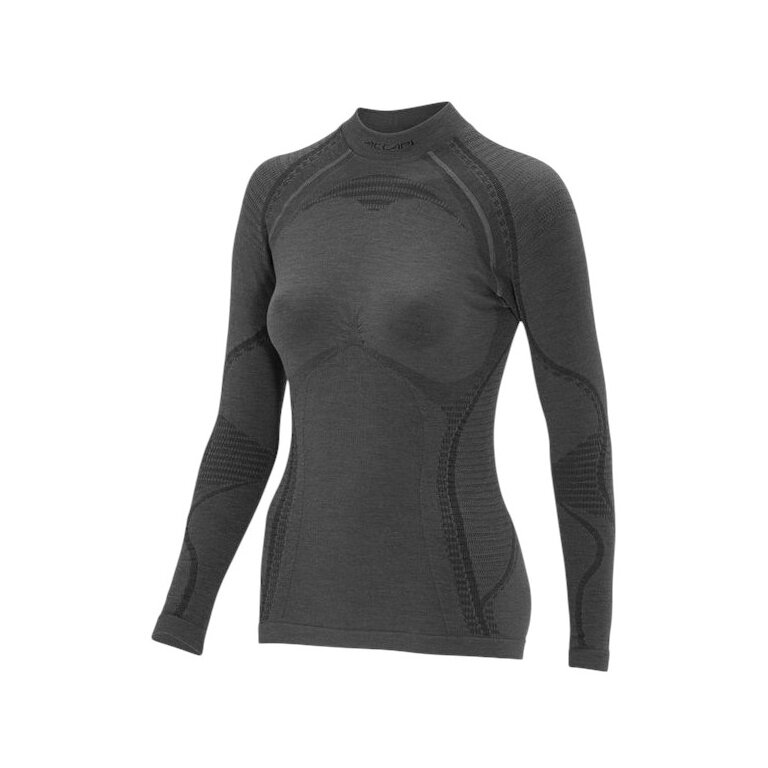 Accapi Long Sleeve Shirt Ergowool (Merino Wool, Warm) Underwear Dark Grey Ladies