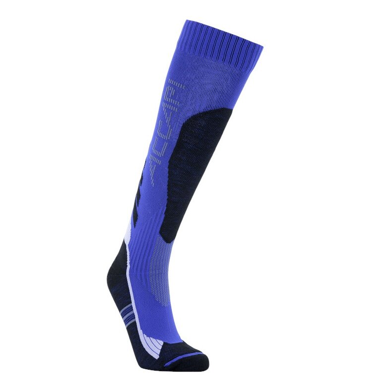 Accapi Performance Ski Socks (Merino Wool, Warm) Blue/Black - 1 Pair