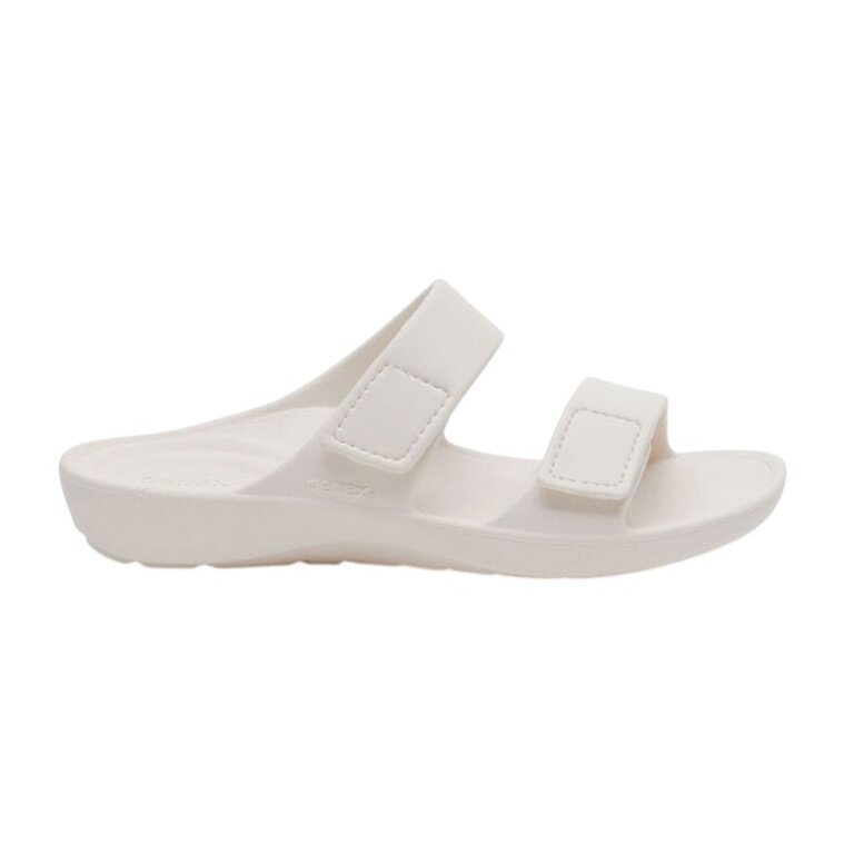Aetrex Kaia Two Band Slide Sandal beige ladies