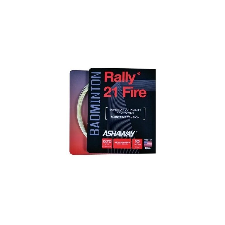 Ashaway Badminton String Rally 21 Fire Natural 10m Set