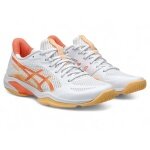Asics Indoor Shoes Blade FF 2 (Squash and Badminton Shoe) 2025 white/orange ladies