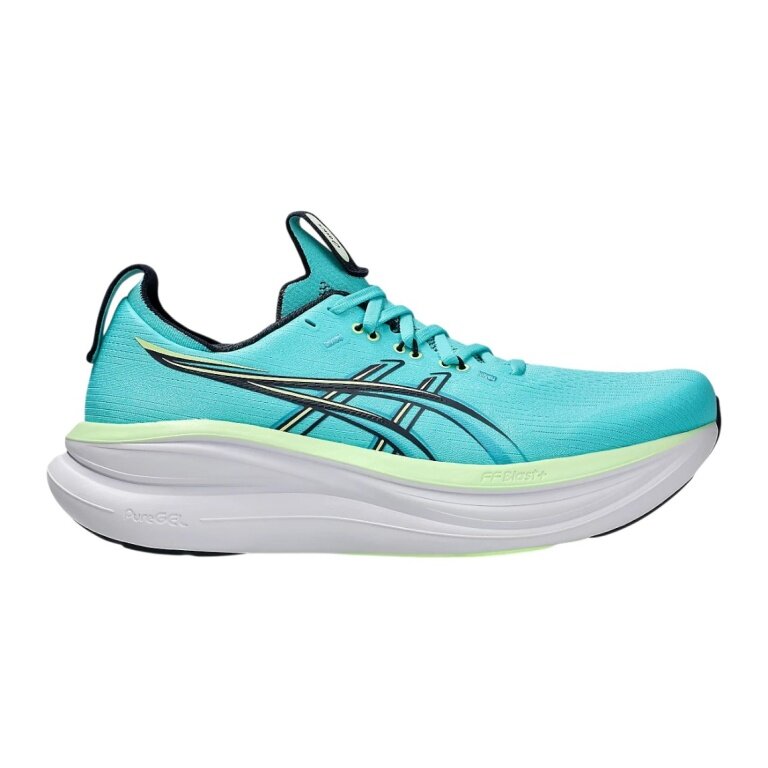 Asics Gel Nimbus 28 Running Shoes (Cushioning) Aquablue Men's