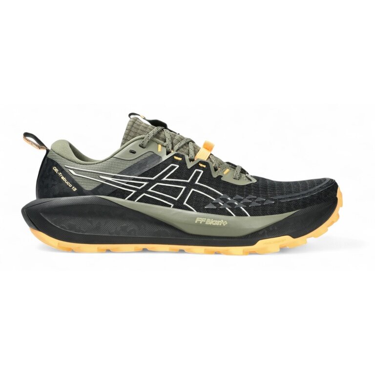 Asics Trail Running Shoes Gel Trabuco 13 2025 black/cream/green men's