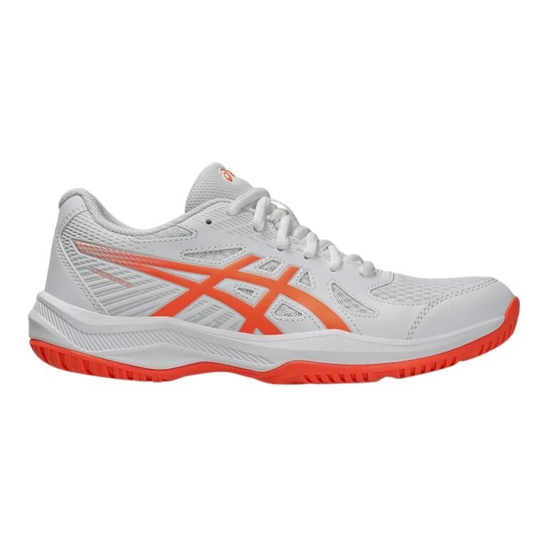 Asics Indoor Court Shoes Upcourt 6 white/coral ladies