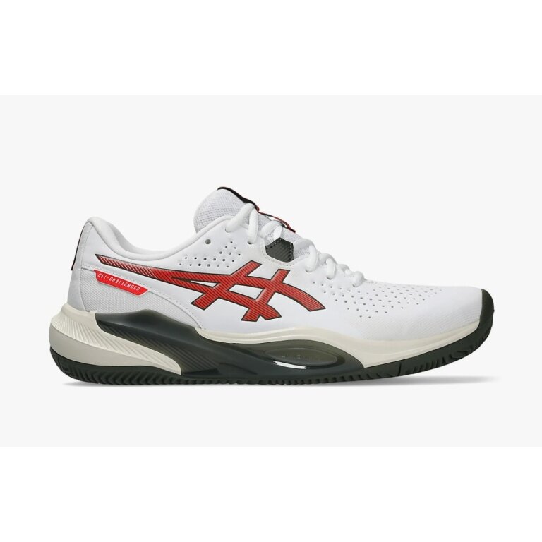 Asics Tennis Shoes Gel Challenger 15 Clay/Sand Court (Cushioning) White/Red Men's