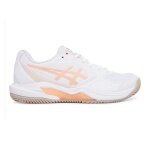 Asics Tennis Shoes Gel Dedicate 9 Clay/Sand Court White/Orange Ladies