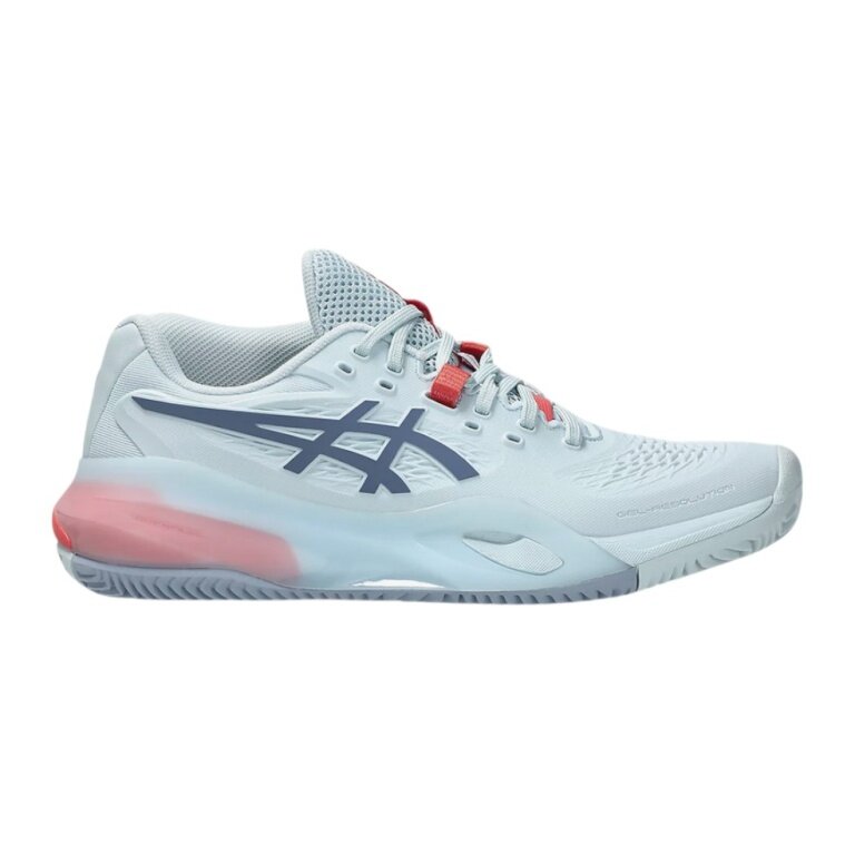 Asics Tennis Shoes Gel Resolution X Clay/Sand Court (Stability) Light Blue Ladies