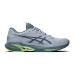 Asics Tennis Shoes Solution Speed FF 4 Clay/Sand Court/Lightweight Grey-Blue Men's