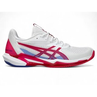 Asics Tennis Shoes Solution Speed FF 3 Clay/Sand Court 2025 White/Pink Ladies