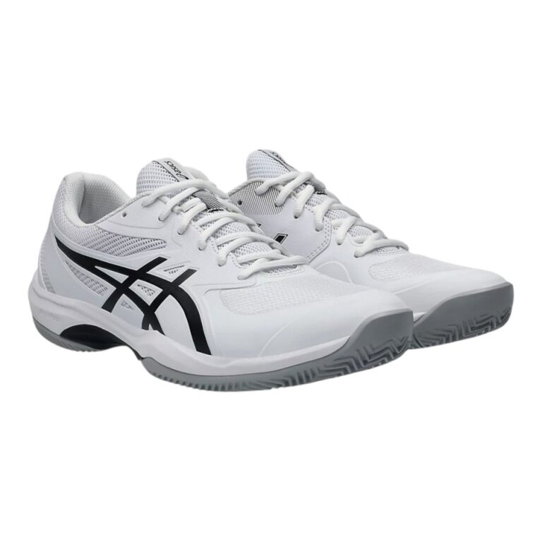 Asics Tennis Shoes Game FF Clay/Sand Court White/Black Men's