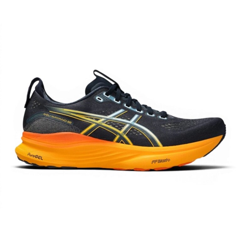Asics running shoes Gel Kayano 32 (Stability) 2026 navy blue/orange men's