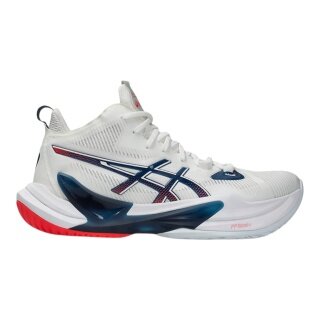 Asics Volleyball Indoor Shoes Metarise 2 (mid-high) 2025 white/makoblue men's