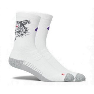 Asics Performance Run Crew Running Socks (quick-drying) white/grey - 1 pair