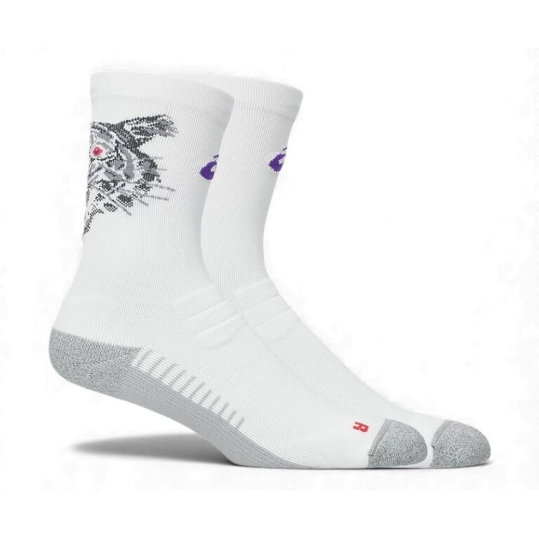 Asics Performance Run Crew Running Socks (quick-drying) white/grey - 1 pair