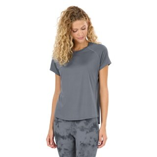 Athlecia Sports/Recreation Shirt Yoga Gaina S/S Tee (comfortable wearing experience) grey ladies