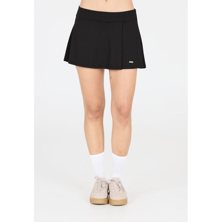 Athlecia Sports Skirt Biny (Material mix, comfortable wearing experience) black ladies