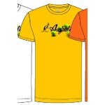 Australian Tennis T-shirt Australian Balls (Cotton) yellow Men's