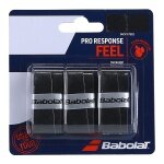 Babolat Overgrip Pro Response (high moisture absorption) 0.45mm black pack of 3