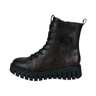 Bagatt Boots D31-AO135-5900 (with side zip) black/dark red ladies