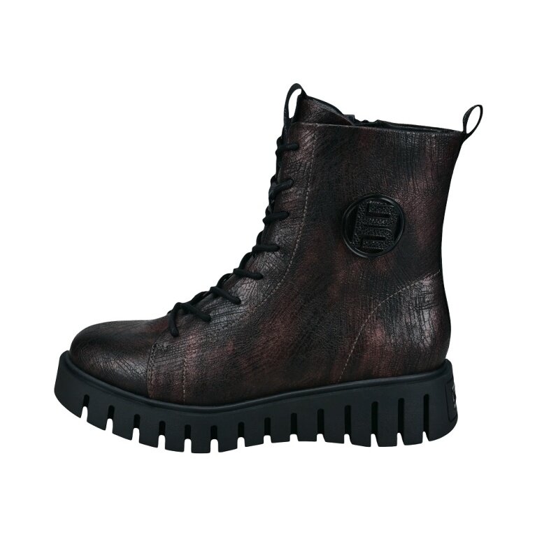 Bagatt Boots D31-AO135-5900 (with side zip) black/dark red ladies