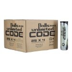 Balls Unlimited Tennis Balls Code Black Yellow Can 25x4 Pack in Carton