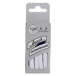 Barth Shoelaces Stylish slim flat white 120cm