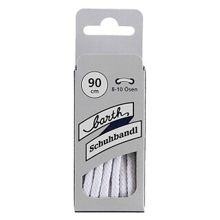 Barth Shoelaces Classic extra thick round white 90cm