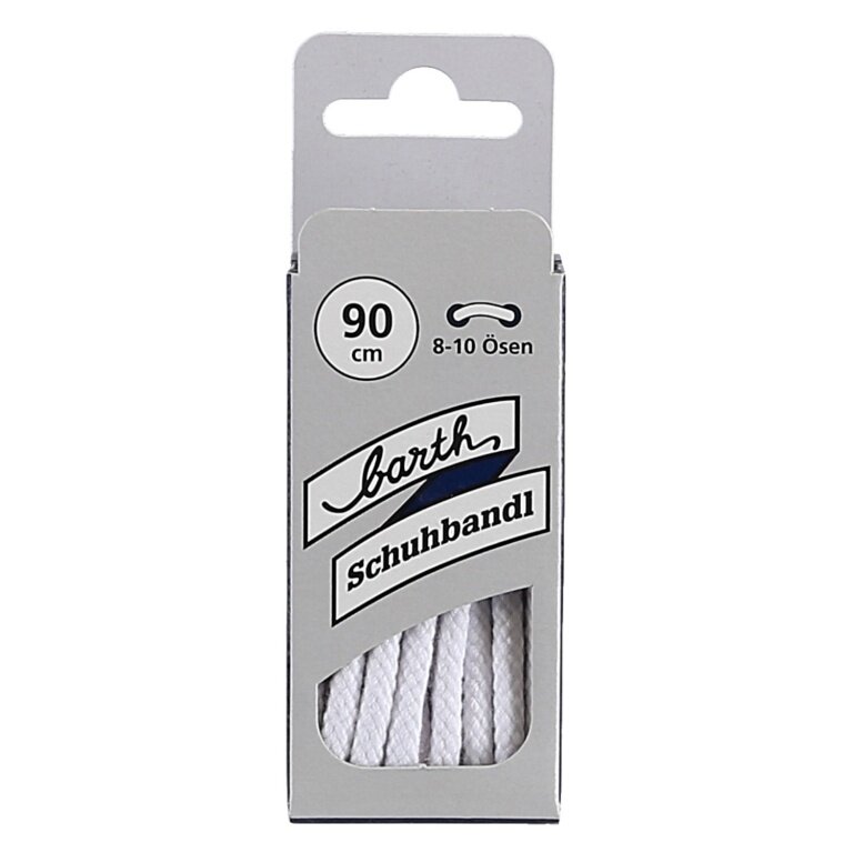 Barth Shoelaces Classic extra thick round white 90cm