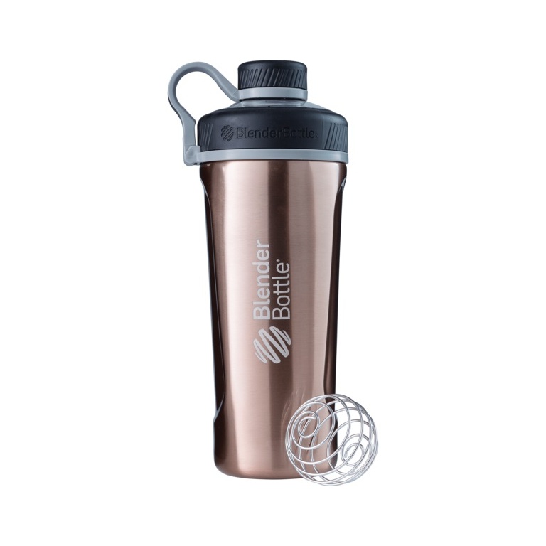 BlenderBottle Radian Thermo Stainless Steel Water Bottle (robust, double-walled insulation) 770ml copper brown