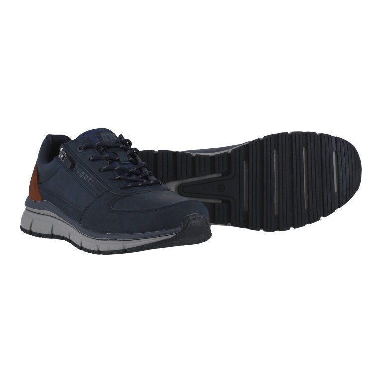 Bugatti Sneaker AOS 2025 (logo, zip) navy blue men's