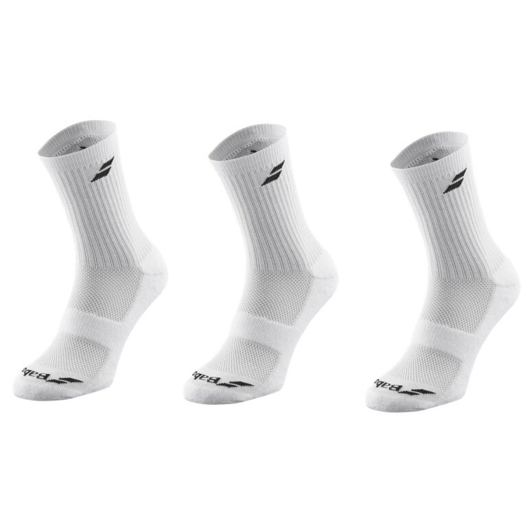 Babolat Sports Socks Crew Classic White Children - 3 Pairs